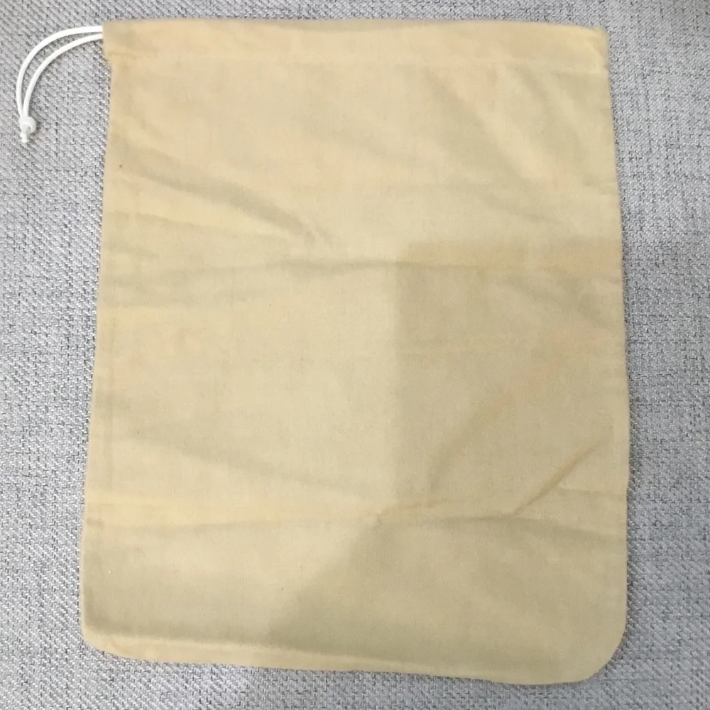 Sergio Rossi Tan Drawstring Dust Bag